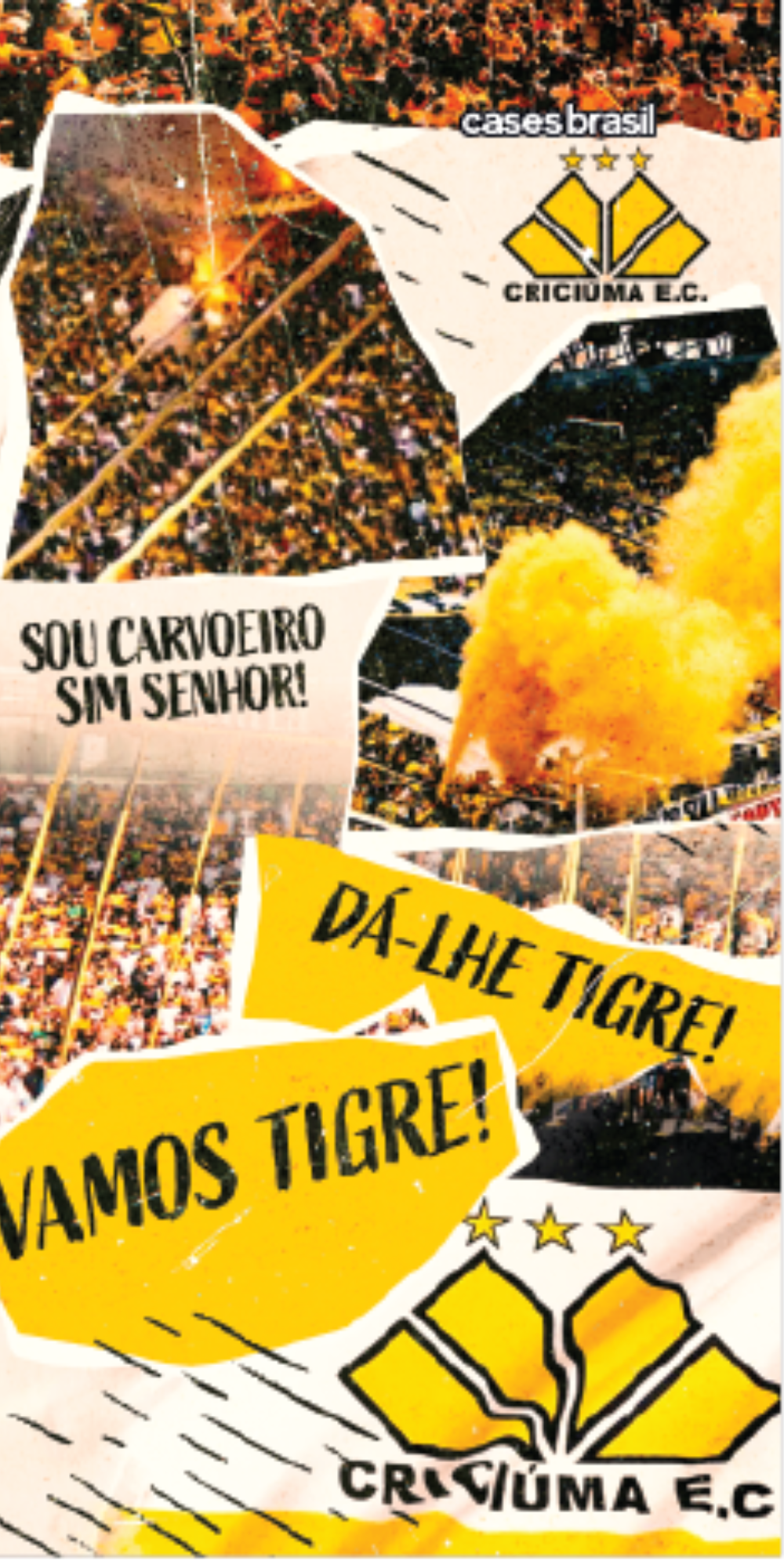 Capinha para Celular Criciúma Estampa Oficial 07