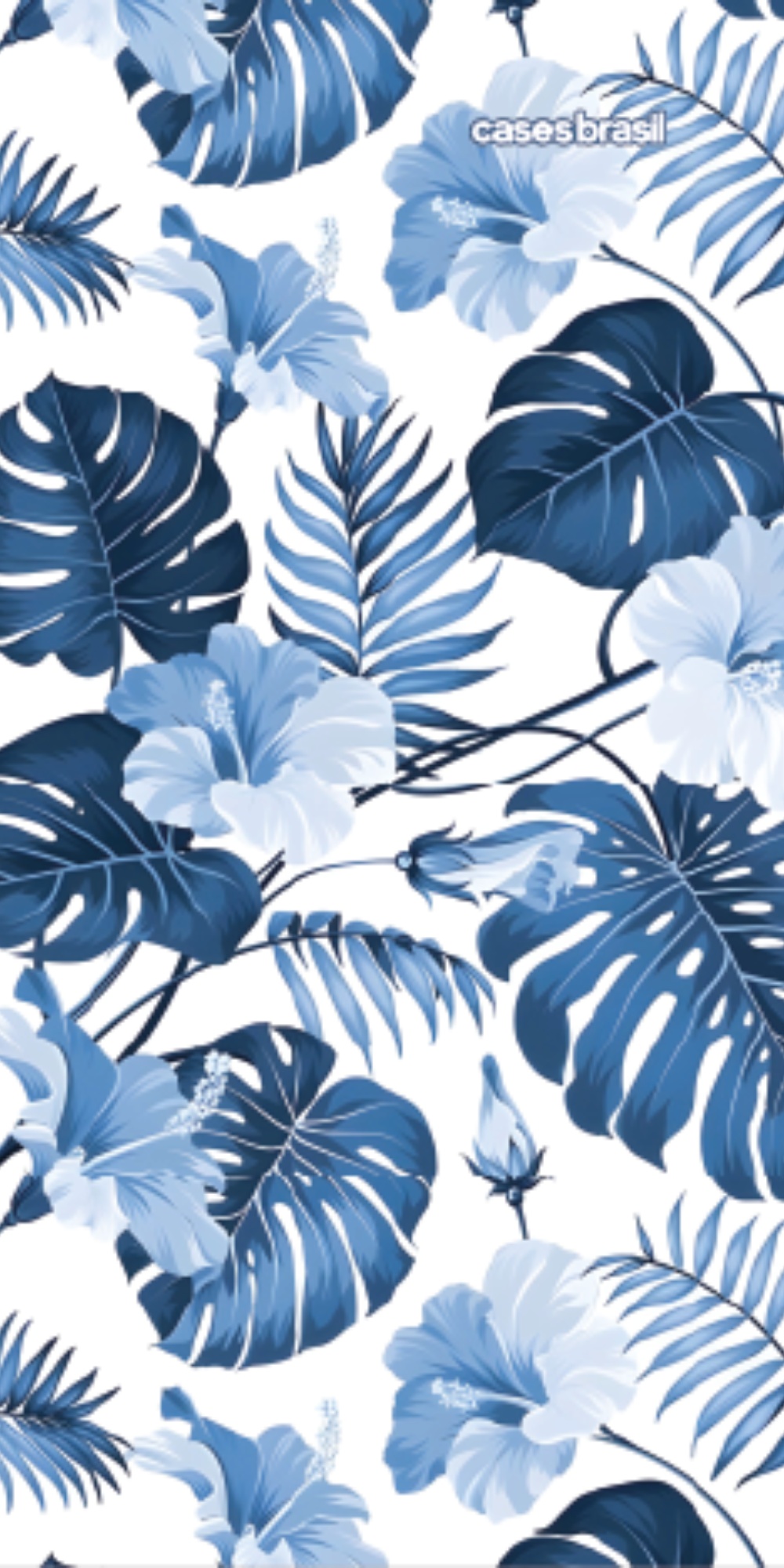 Capinha para Celular Jardim Azul Tropical