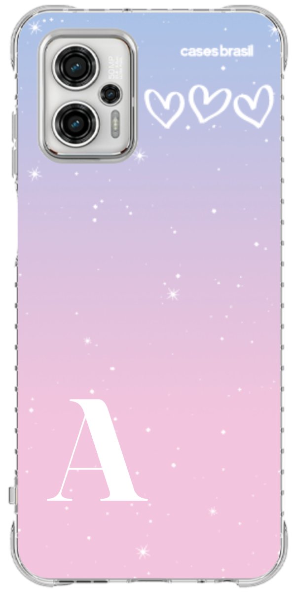 Capinha para Celular Degradê com Sua Inicial