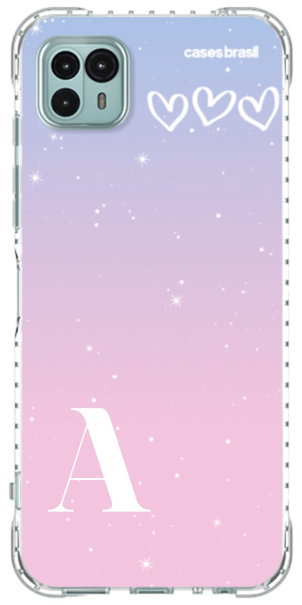 Capinha para Celular Degradê com Sua Inicial