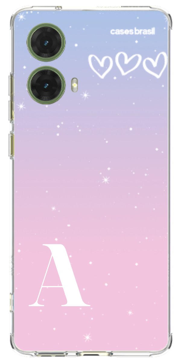 Capinha para Celular Degradê com Sua Inicial