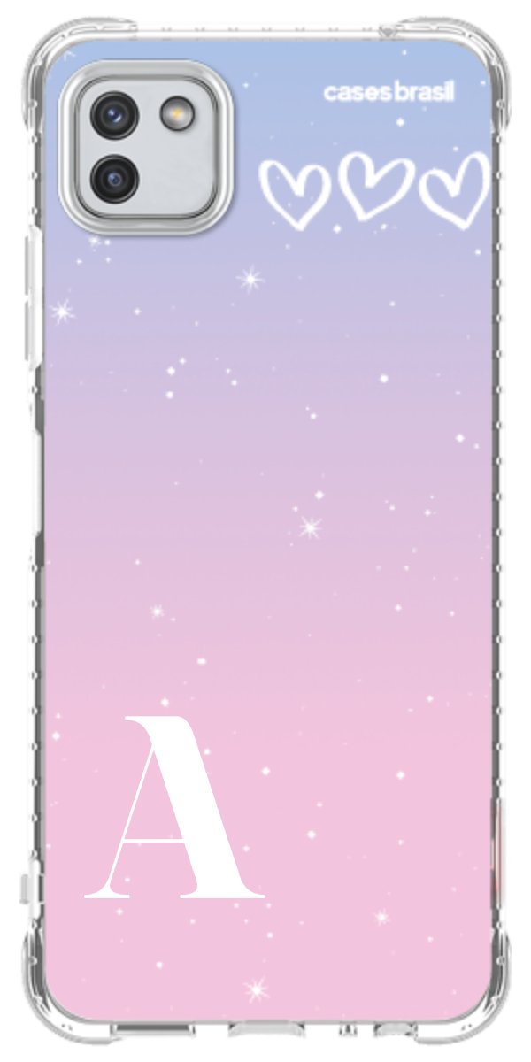 Capinha para Celular Degradê com Sua Inicial