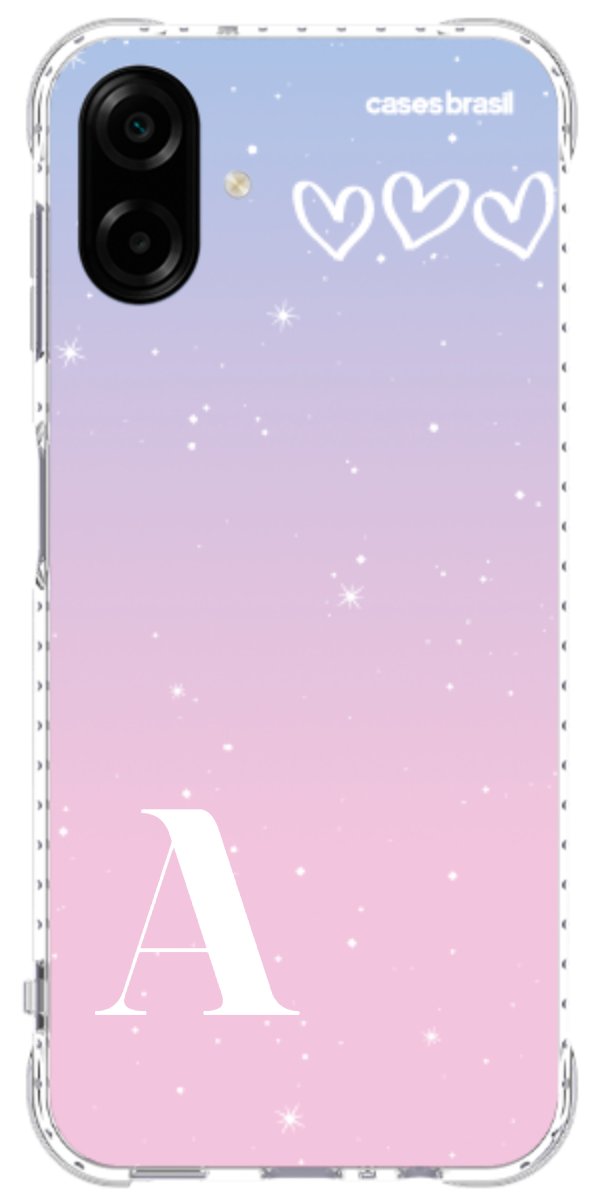Capinha para Celular Degradê com Sua Inicial