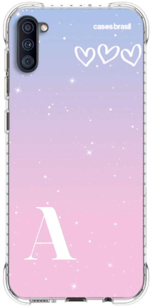 Capinha para Celular Degradê com Sua Inicial