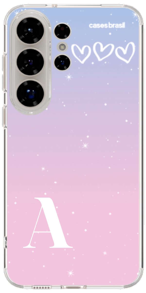 Capinha para Celular Degradê com Sua Inicial