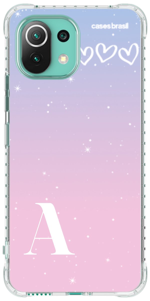 Capinha para Celular Degradê com Sua Inicial