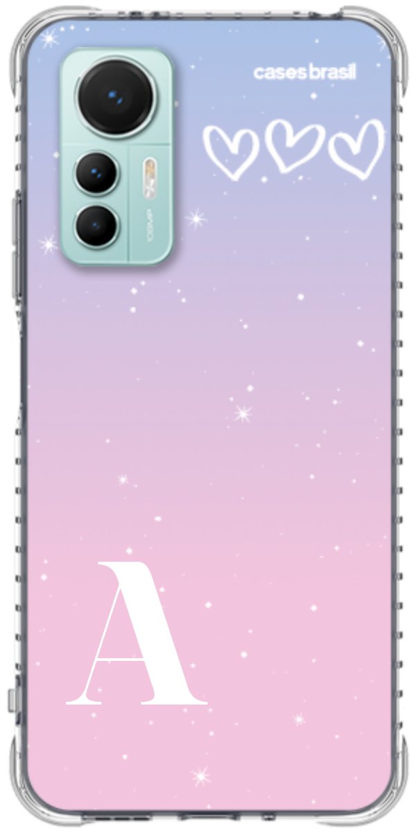 Capinha para Celular Degradê com Sua Inicial