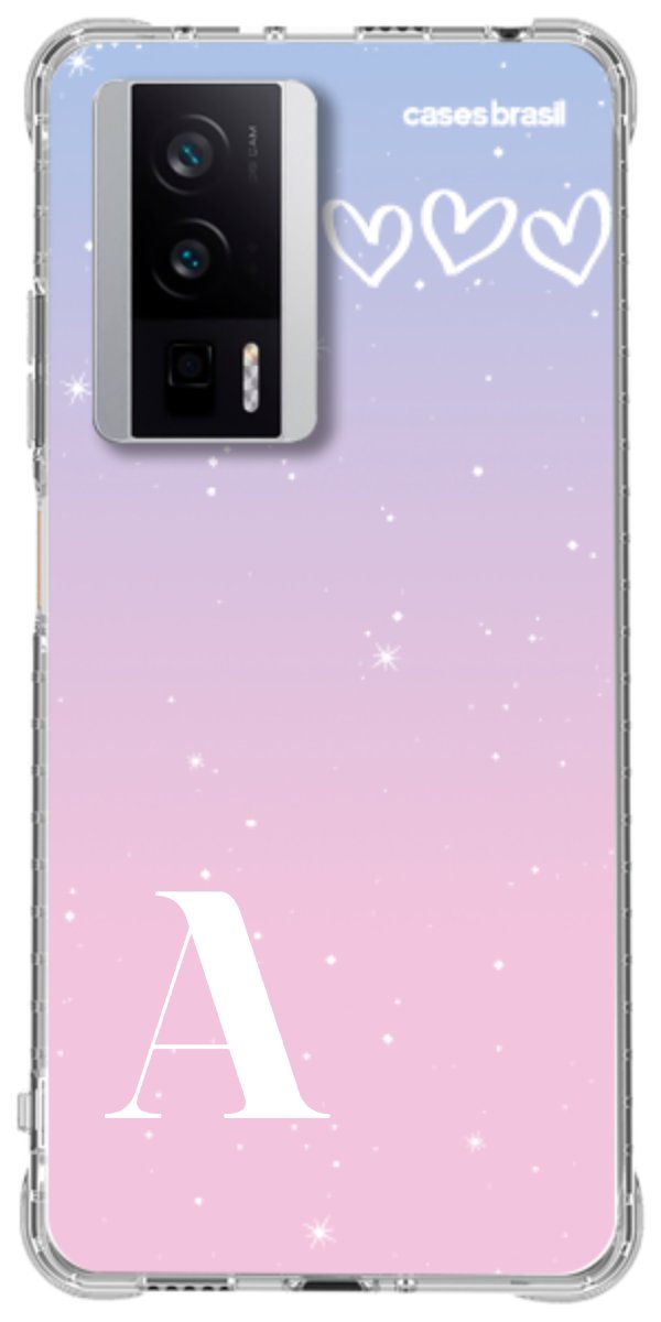 Capinha para Celular Degradê com Sua Inicial