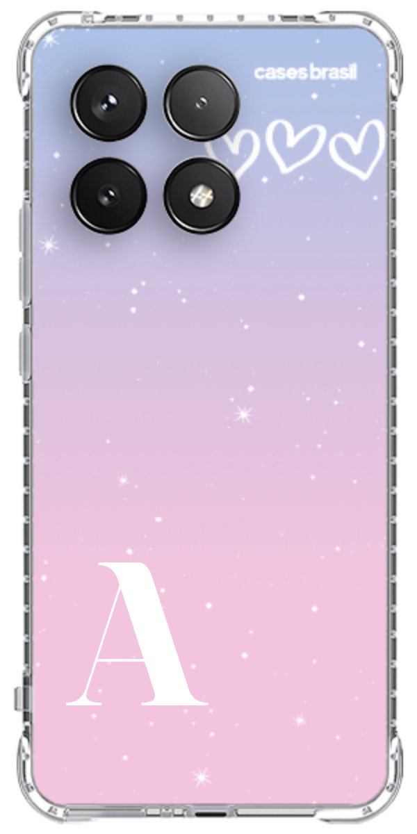 Capinha para Celular Degradê com Sua Inicial