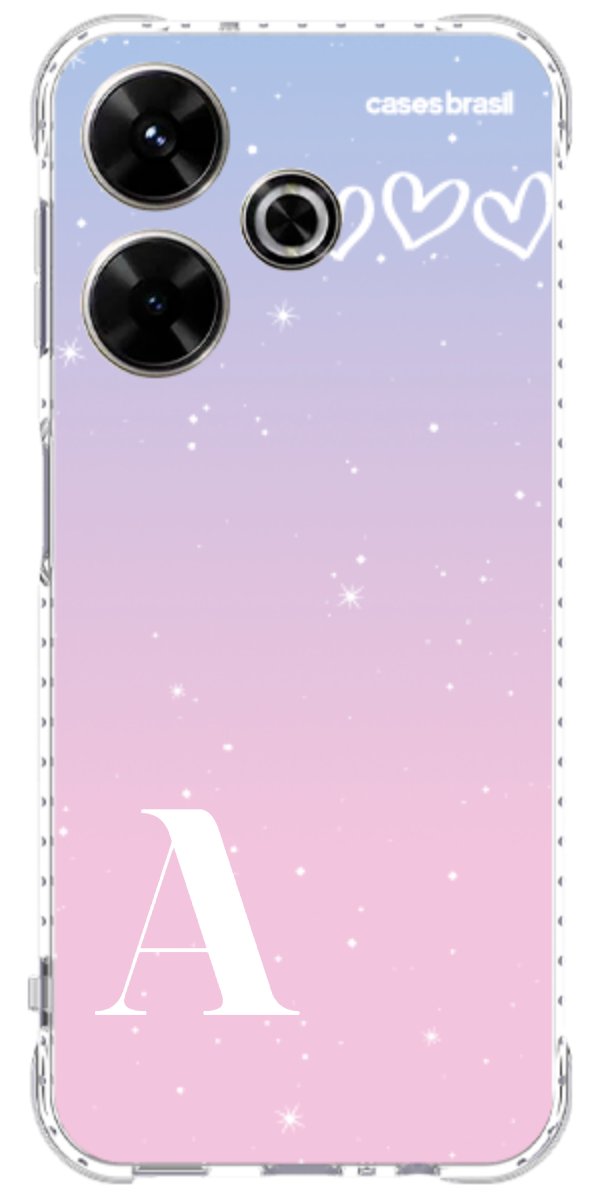 Capinha para Celular Degradê com Sua Inicial