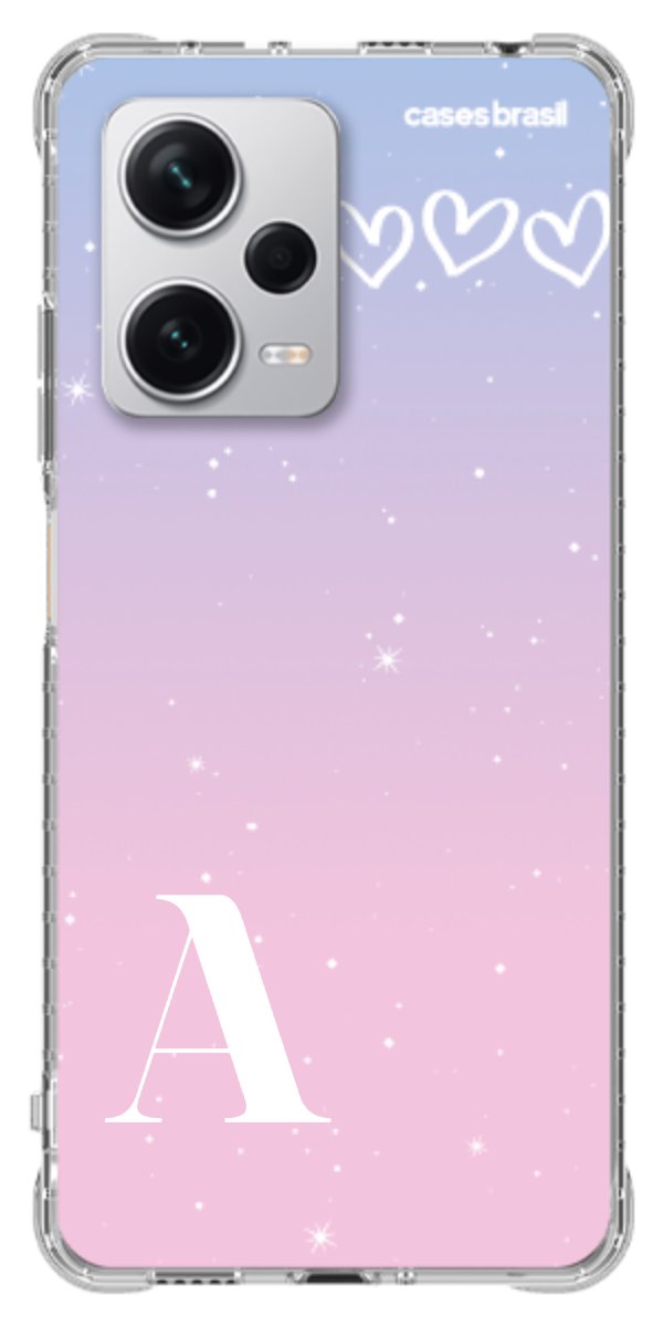 Capinha para Celular Degradê com Sua Inicial