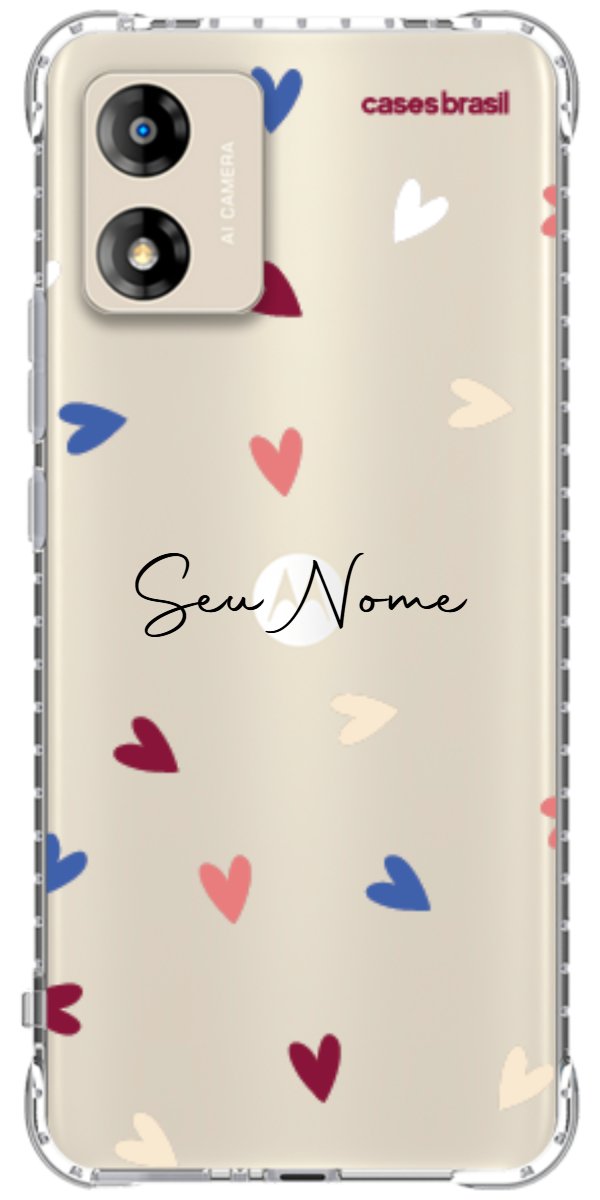 Capinha para Celular Corações Coloridos