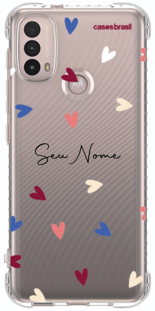 Capinha para Celular Corações Coloridos