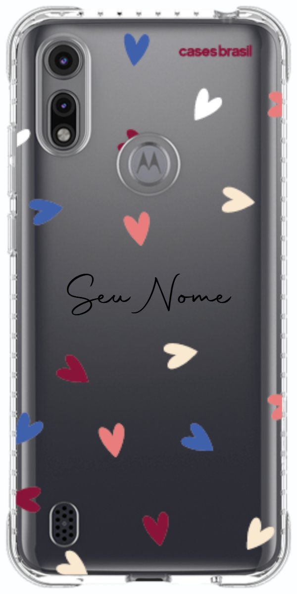 Capinha para Celular Corações Coloridos