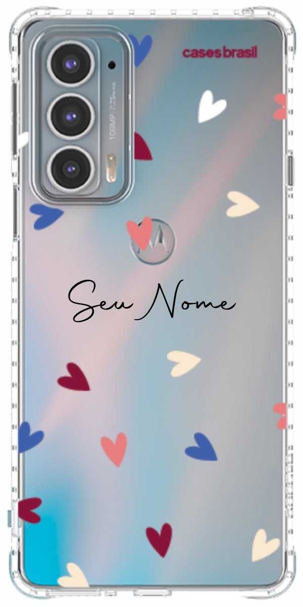 Capinha para Celular Corações Coloridos