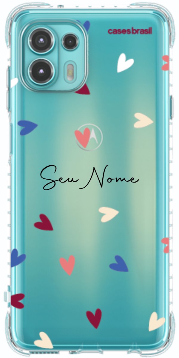 Capinha para Celular Corações Coloridos