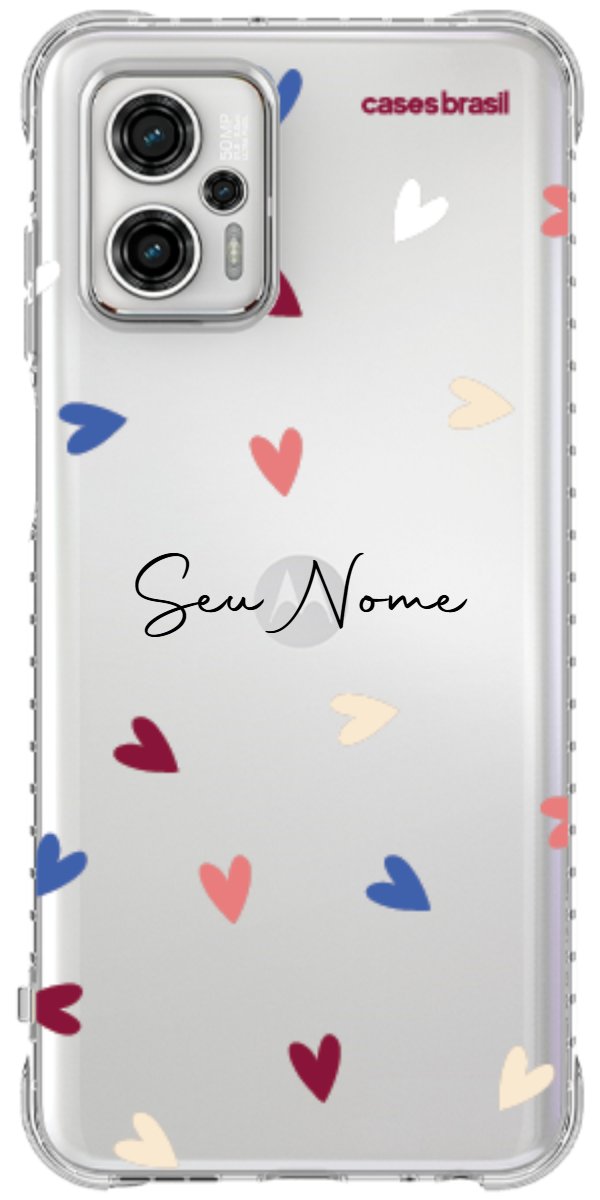 Capinha para Celular Corações Coloridos