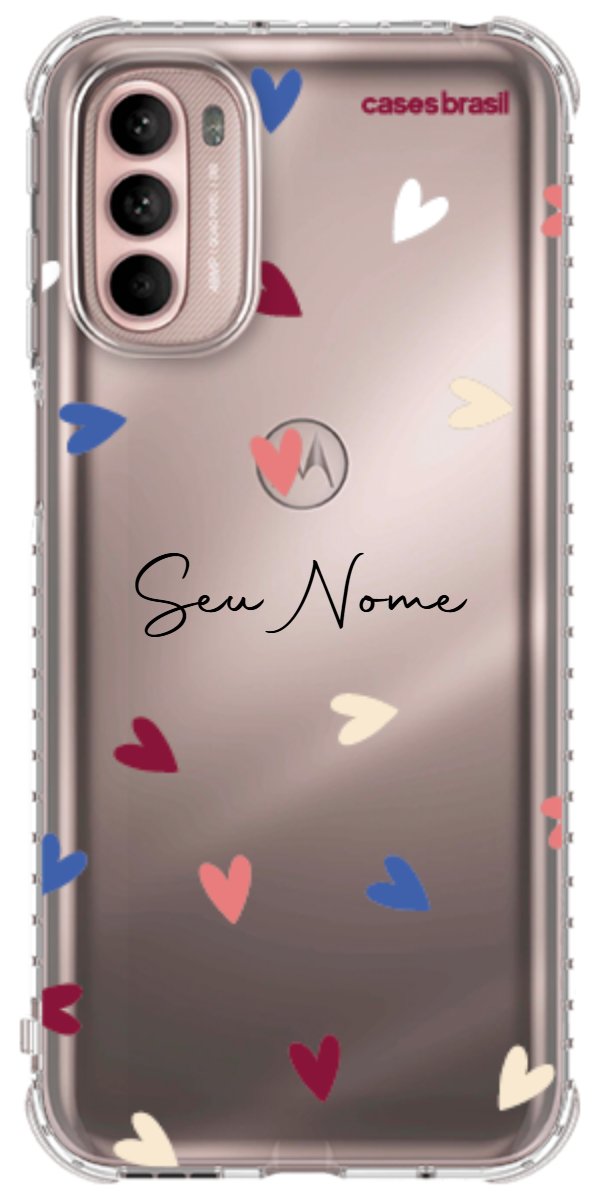 Capinha para Celular Corações Coloridos