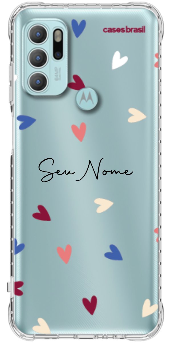 Capinha para Celular Corações Coloridos