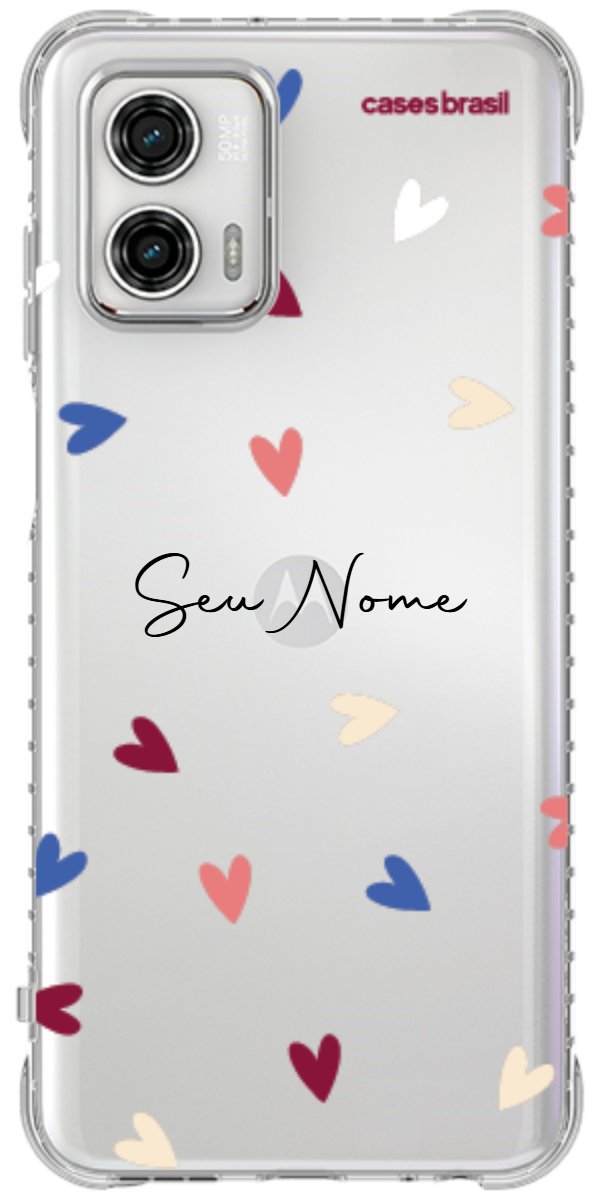 Capinha para Celular Corações Coloridos