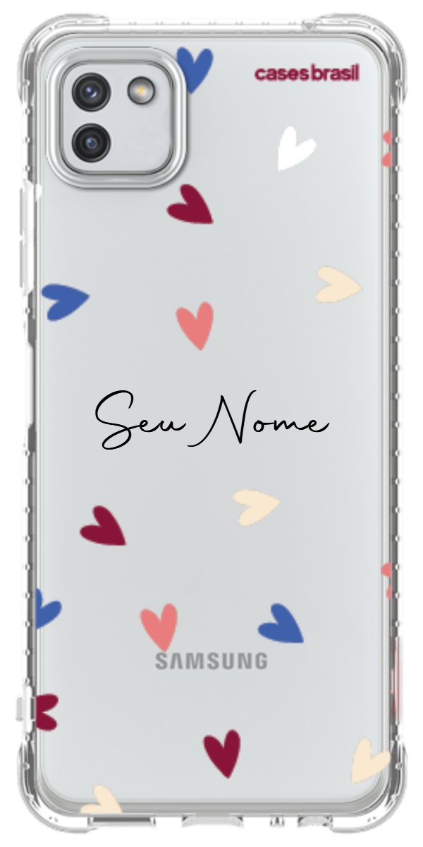 Capinha para Celular Corações Coloridos