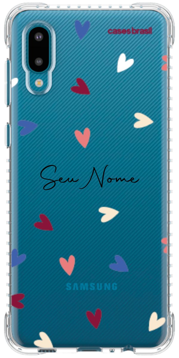 Capinha para Celular Corações Coloridos