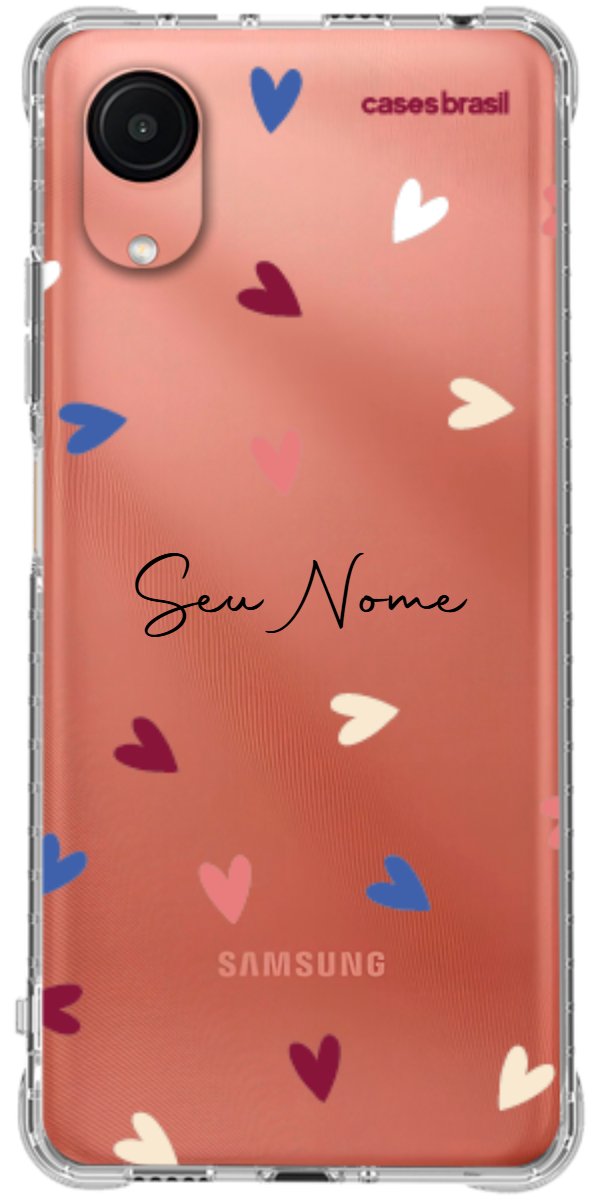 Capinha para Celular Corações Coloridos