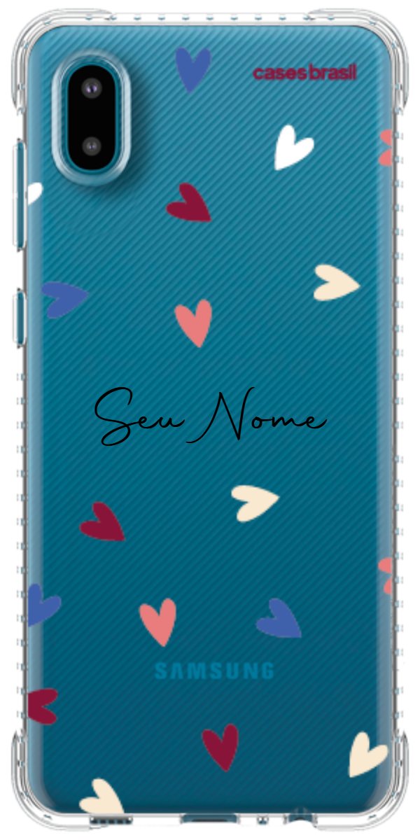 Capinha para Celular Corações Coloridos