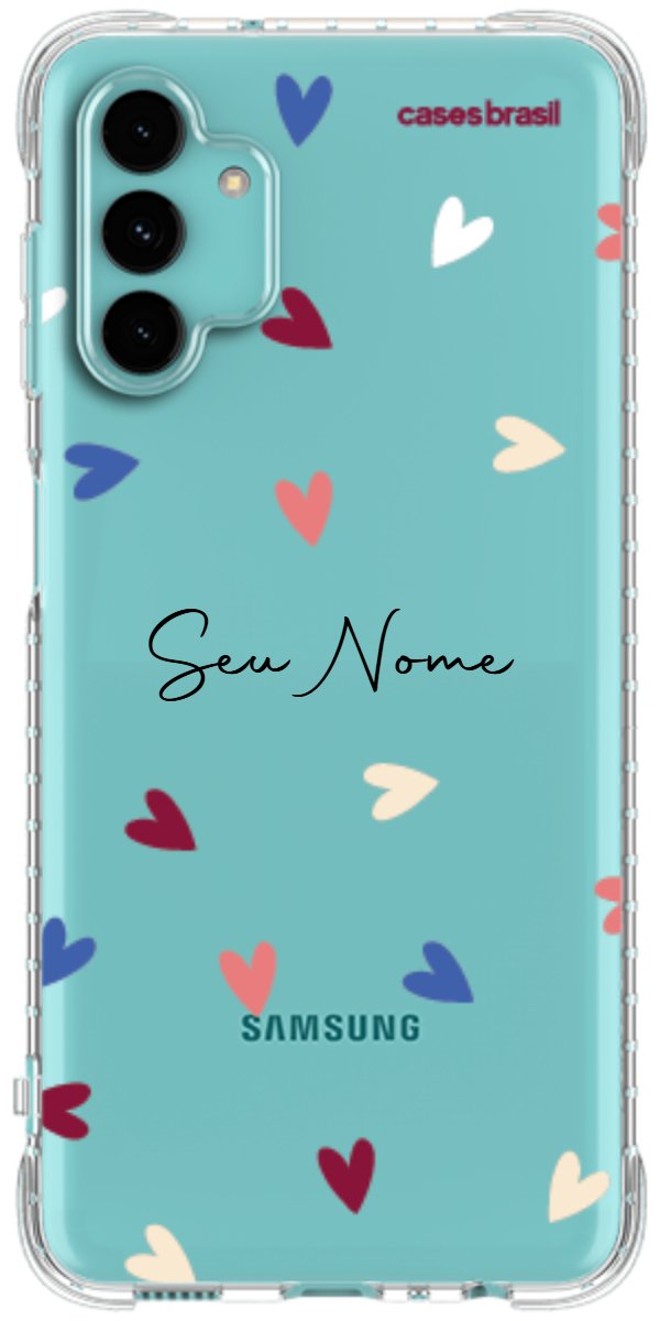 Capinha para Celular Corações Coloridos