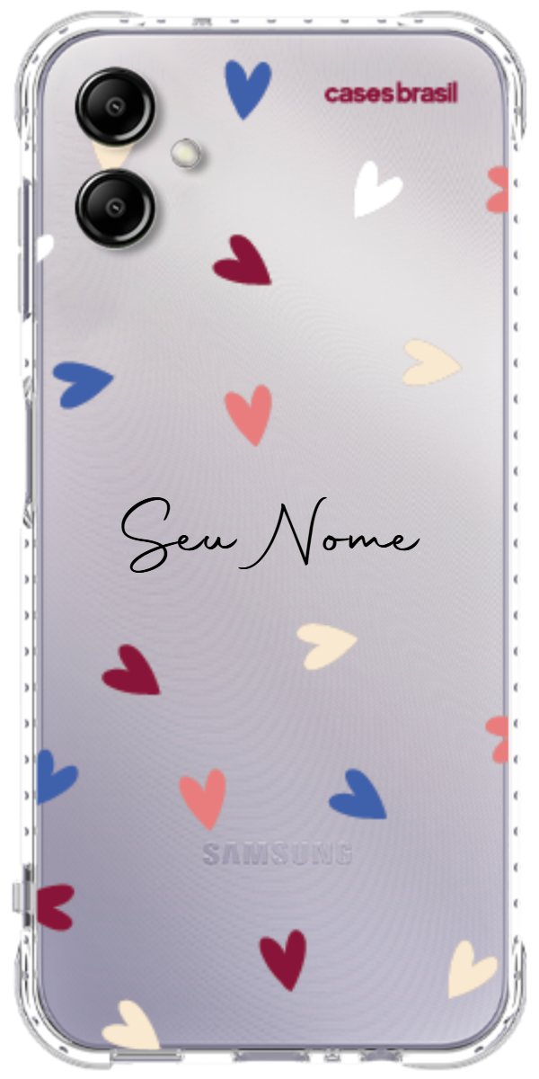 Capinha para Celular Corações Coloridos