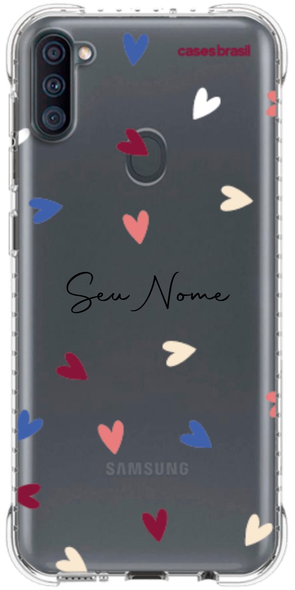 Capinha para Celular Corações Coloridos