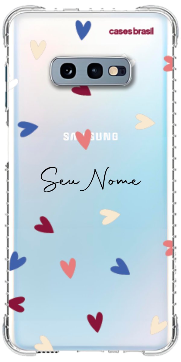 Capinha para Celular Corações Coloridos