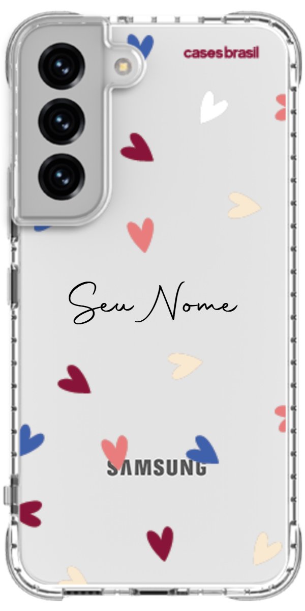 Capinha para Celular Corações Coloridos