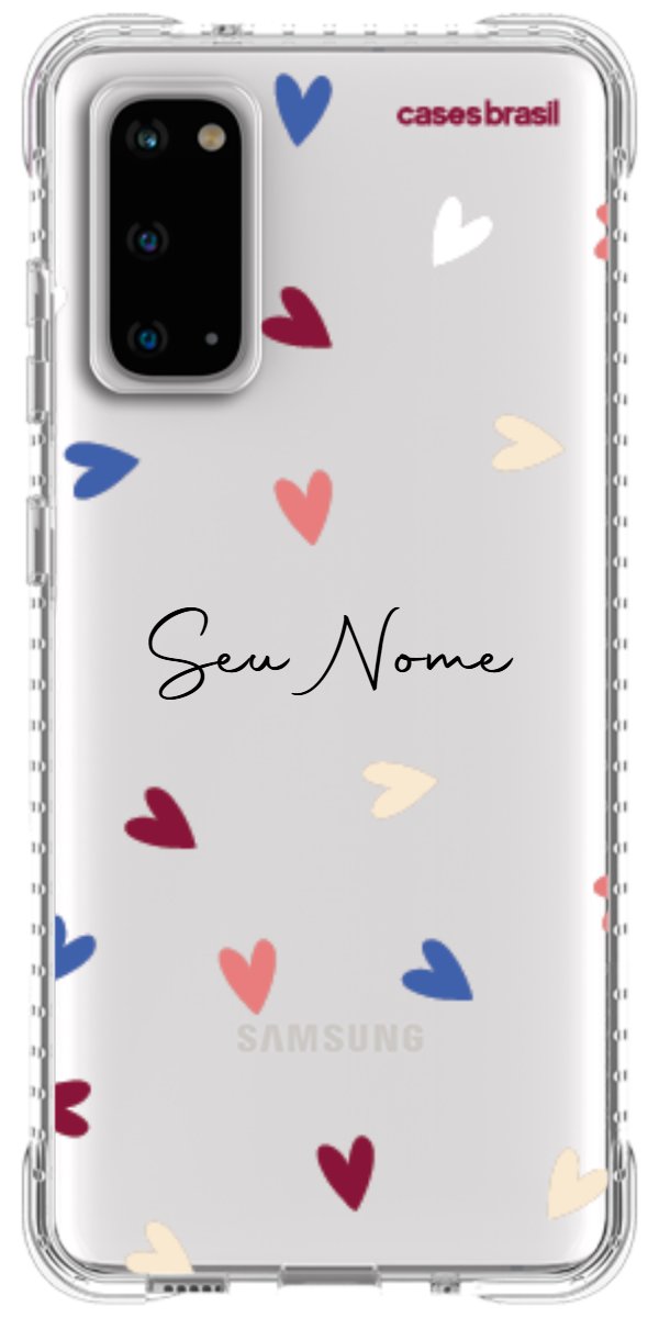 Capinha para Celular Corações Coloridos