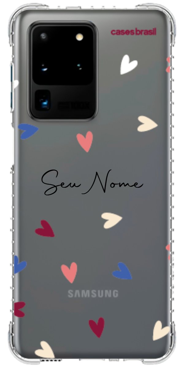 Capinha para Celular Corações Coloridos
