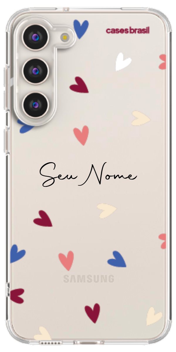 Capinha para Celular Corações Coloridos