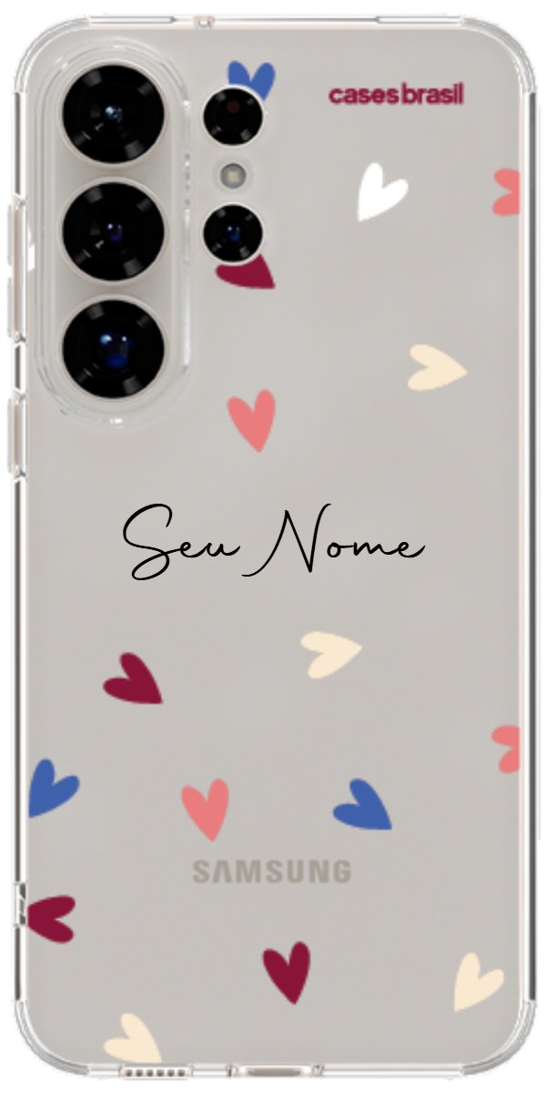 Capinha para Celular Corações Coloridos