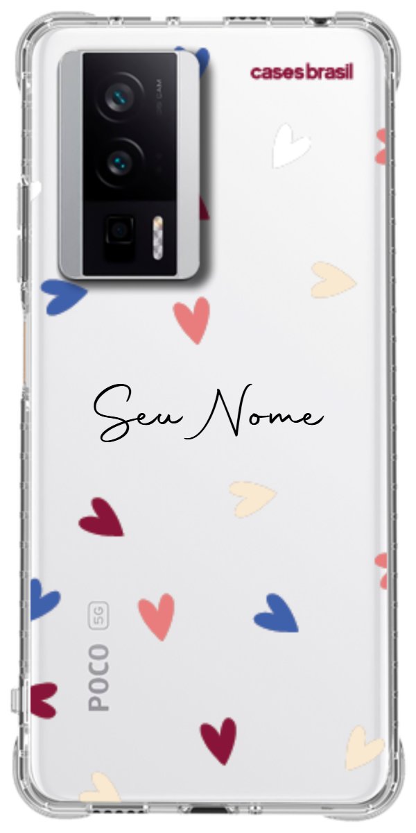 Capinha para Celular Corações Coloridos