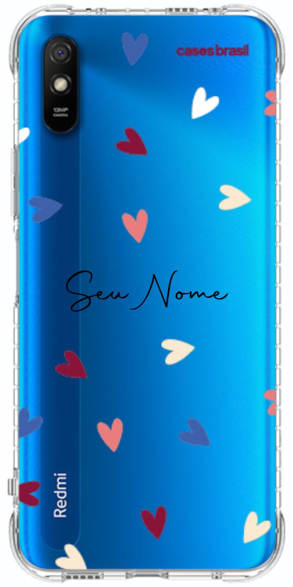 Capinha para Celular Corações Coloridos