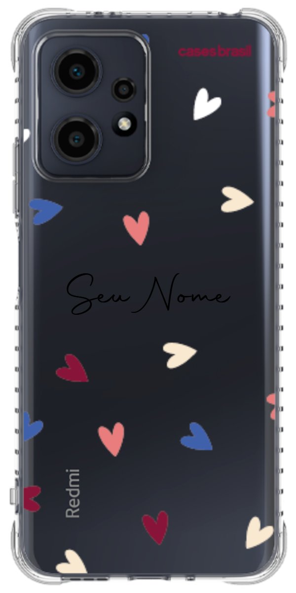 Capinha para Celular Corações Coloridos