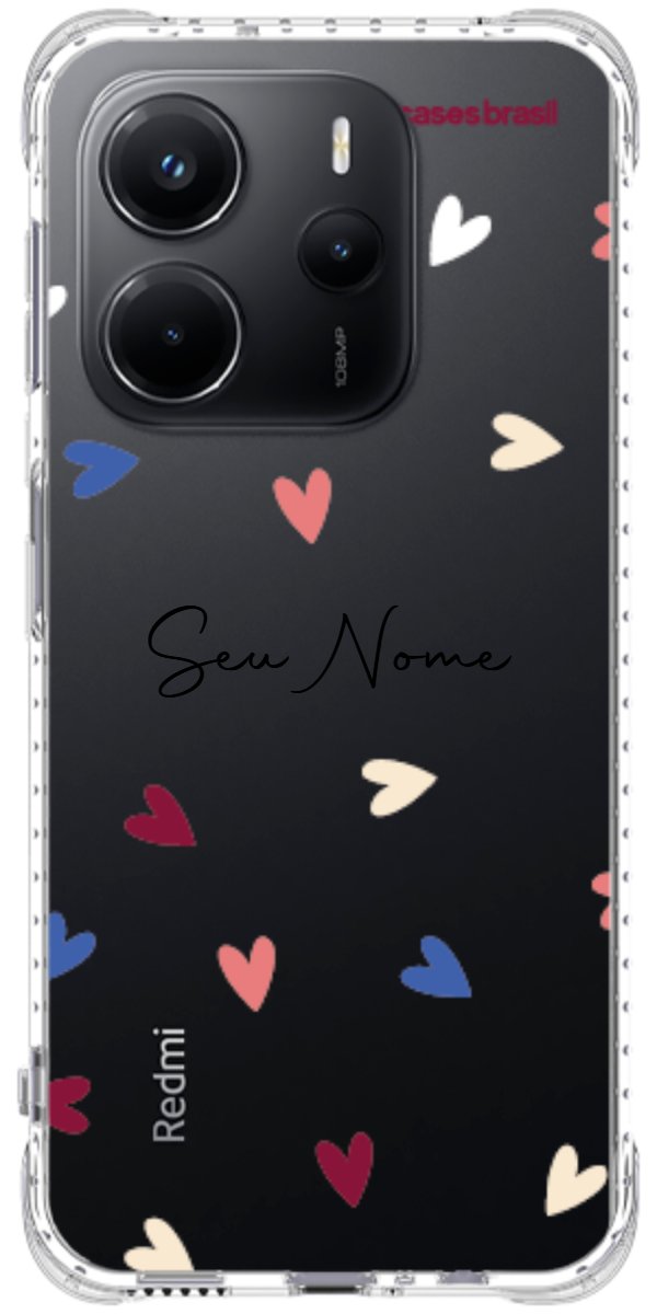 Capinha para Celular Corações Coloridos