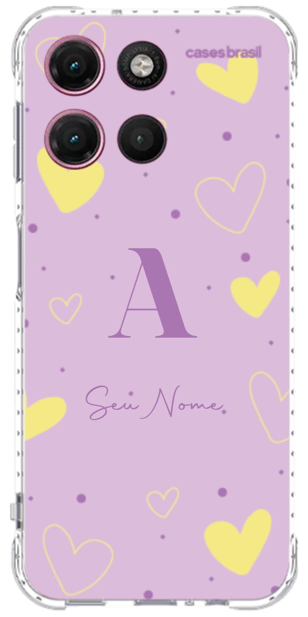 Capinha para Celular Corações Candy Color