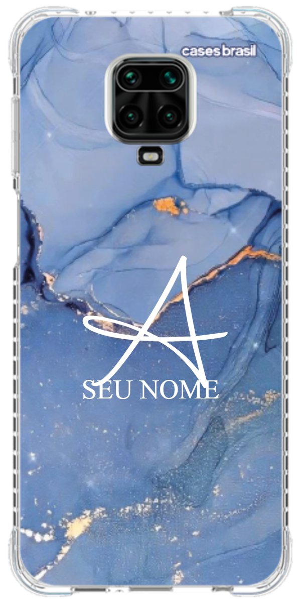Capinha para Celular Textura Marmorizada Azul