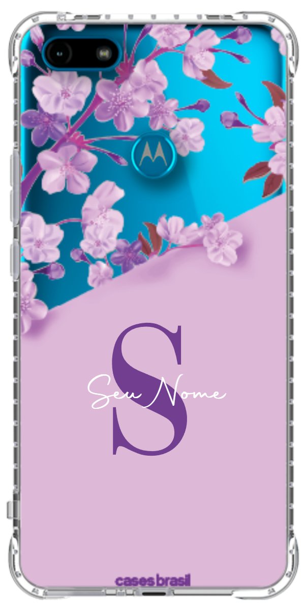 Capinha para Celular Flores Purpuras