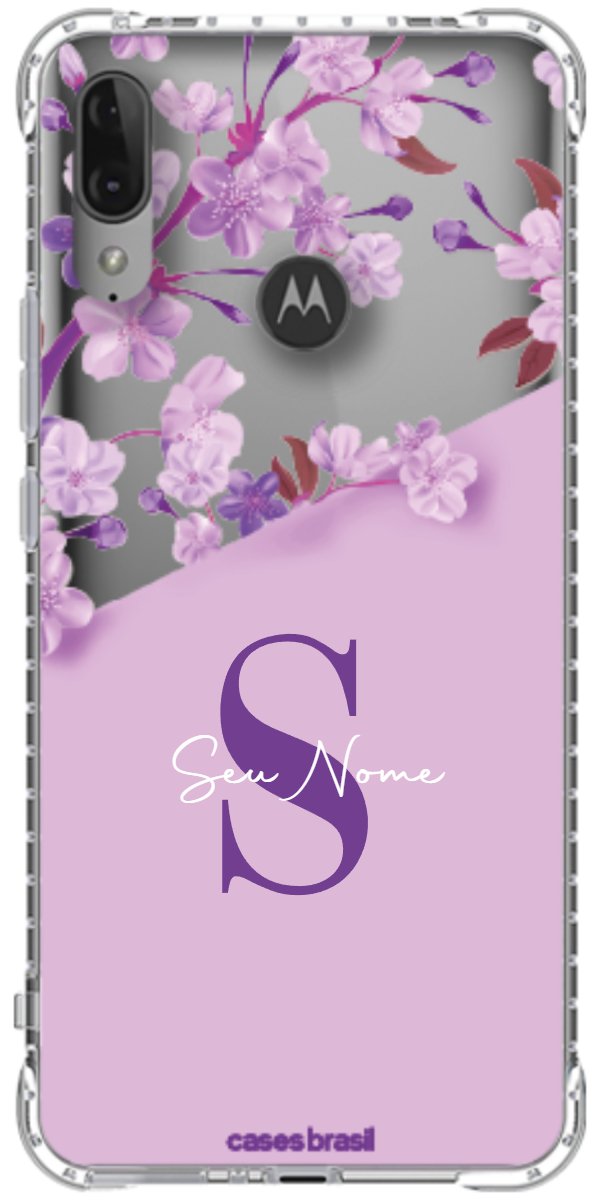 Capinha para Celular Flores Purpuras