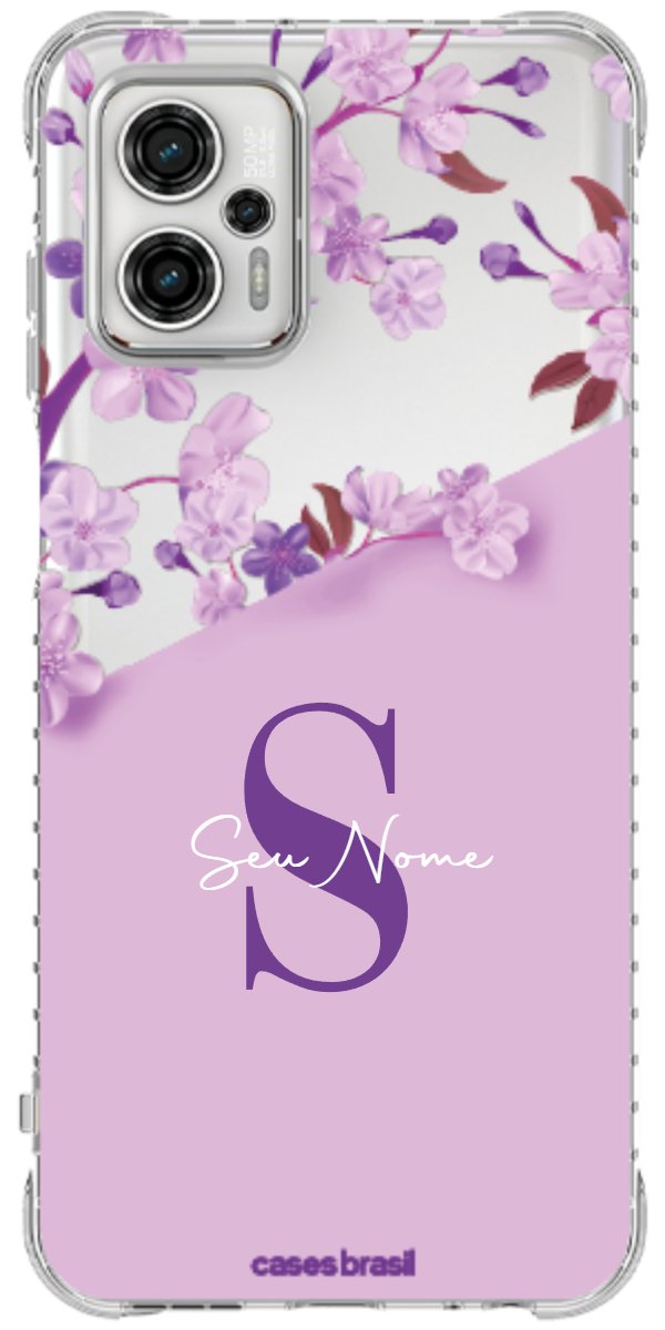 Capinha para Celular Flores Purpuras