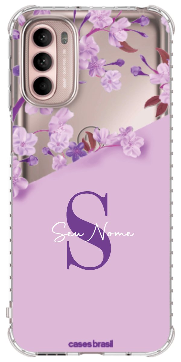 Capinha para Celular Flores Purpuras