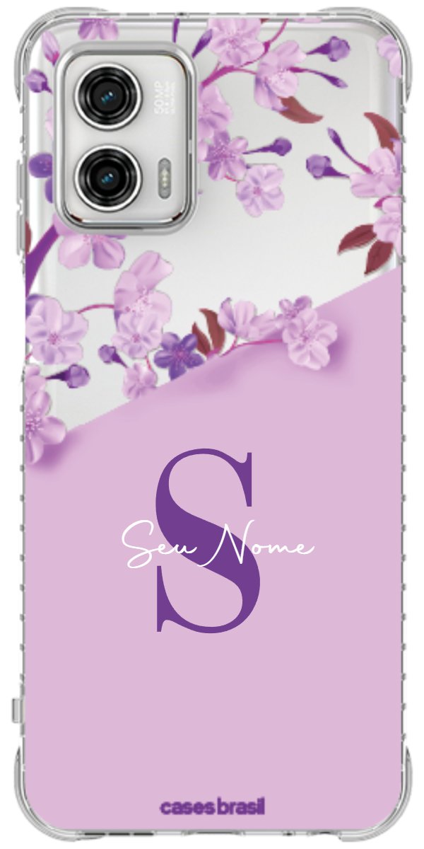 Capinha para Celular Flores Purpuras