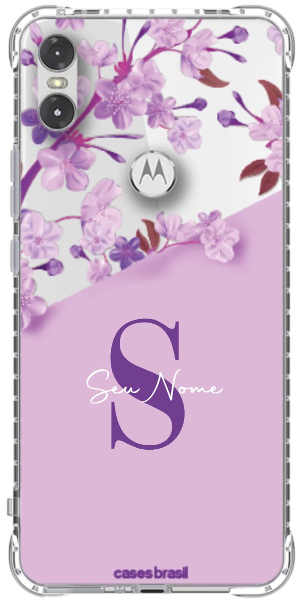 Capinha para Celular Flores Purpuras