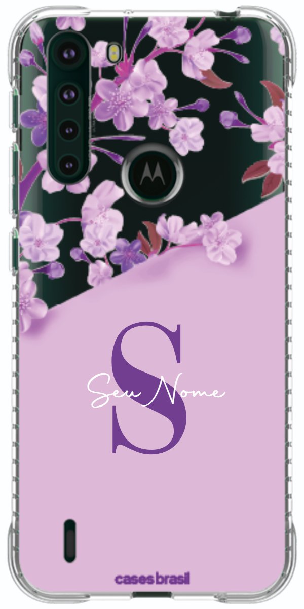 Capinha para Celular Flores Purpuras
